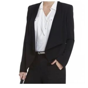 BCBG black opened face jacket. Size Small